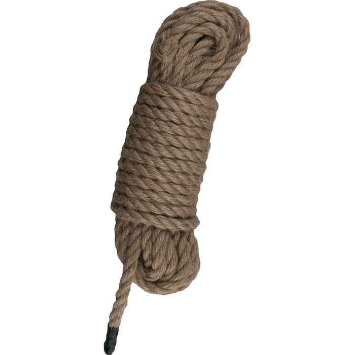 Fetish Collection Hemp Bondage Rope, 10m, Brown