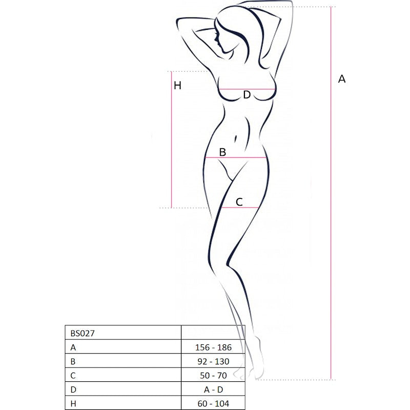 Passion Lingerie Dress Translucent With Open Sides Black, O/S