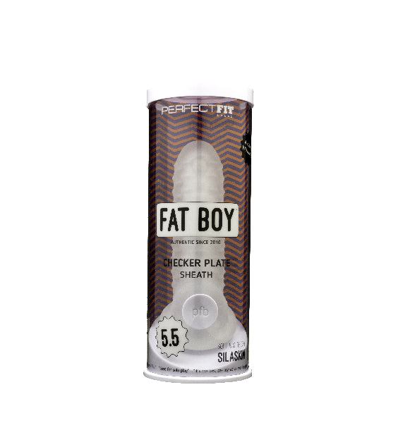 Fat Boy Checker Plate Sheath, 5.5in, Clear