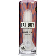 Fat Boy Checker Plate Sheath, 6.5", Clear
