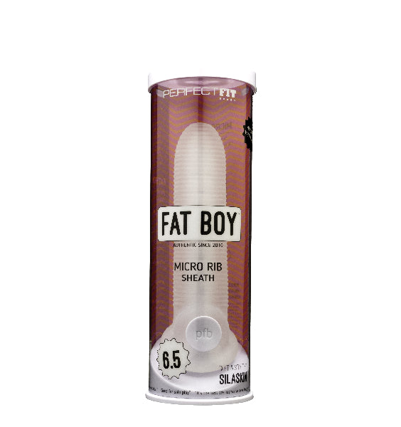 Perfect FIt Fat Boy Micro Rib Sheath, 6.5in, Clear