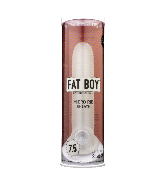 PerfectFit Fat Boy Micro Rib Sheath, 7.5in, Clear