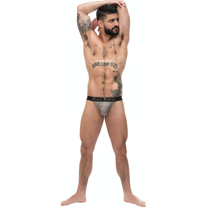 Male Power Viper Micro G-String L/XL Grey