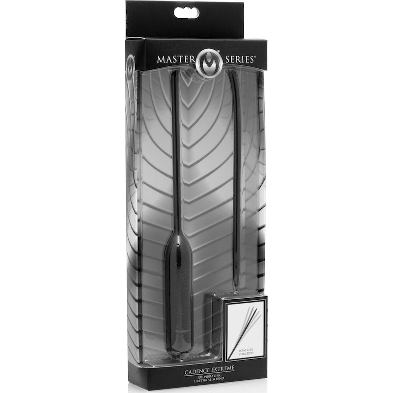 Master Series Cadence Extreme Vibrating Urethral Sound, 17.75"/20cm, Black