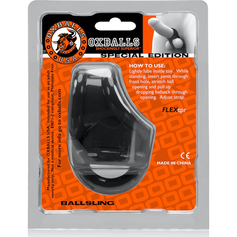 OxBalls Ballsling Ball Split Sling, Black