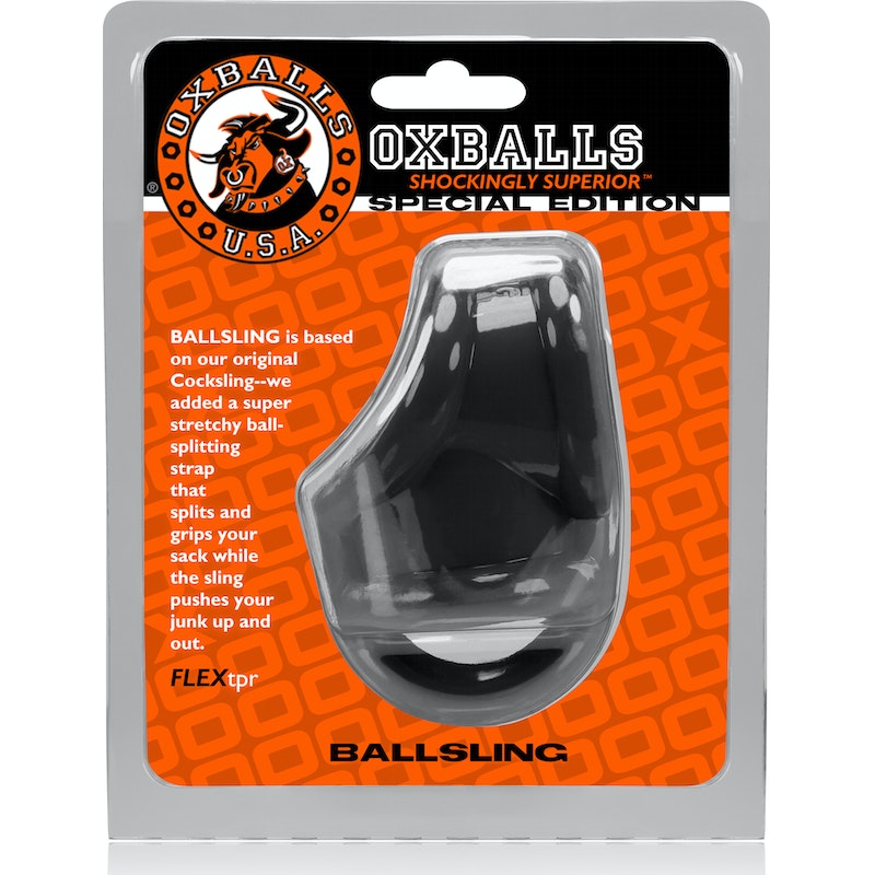 OxBalls Ballsling Ball Split Sling, Black