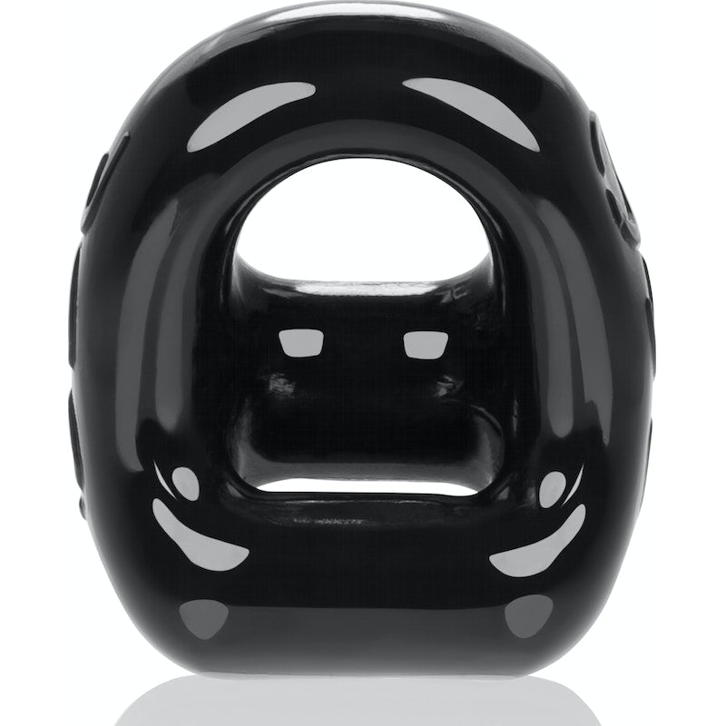 OxBalls 360 Cockring And Ballsling, Black/Clear