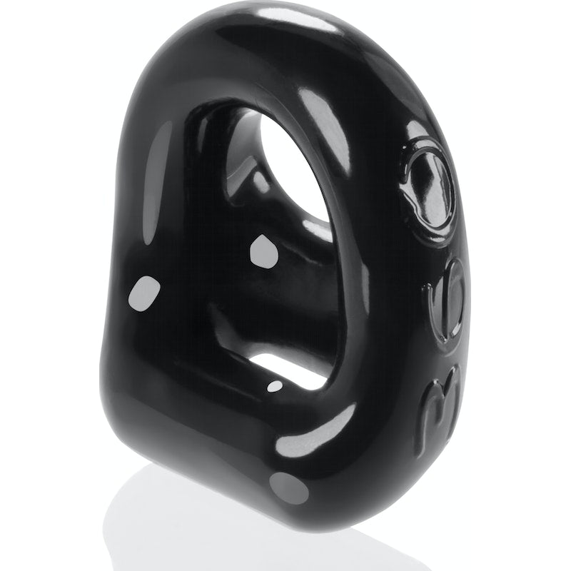 OxBalls 360 Cockring And Ballsling, Black/Clear