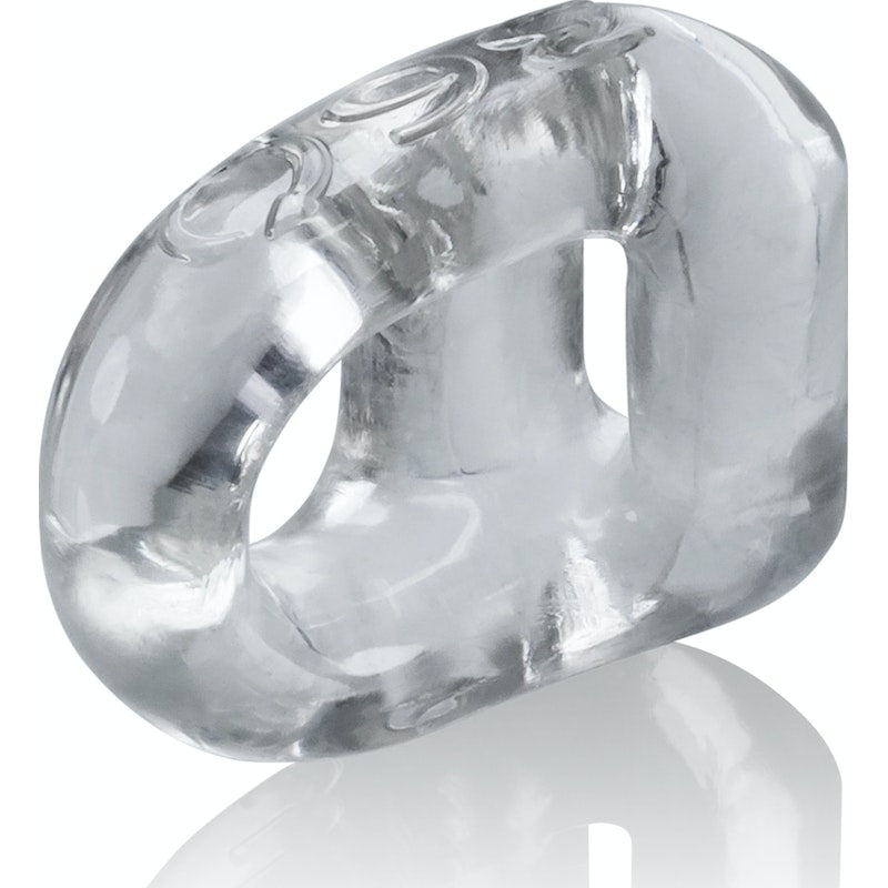 OxBalls 360 Cockring And Ballsling, Black/Clear