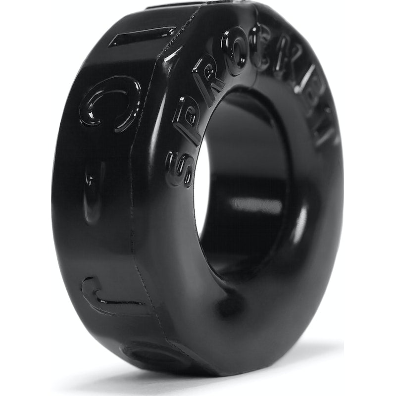 OxBalls Sprocket Cockring, Black/Clear/Blue