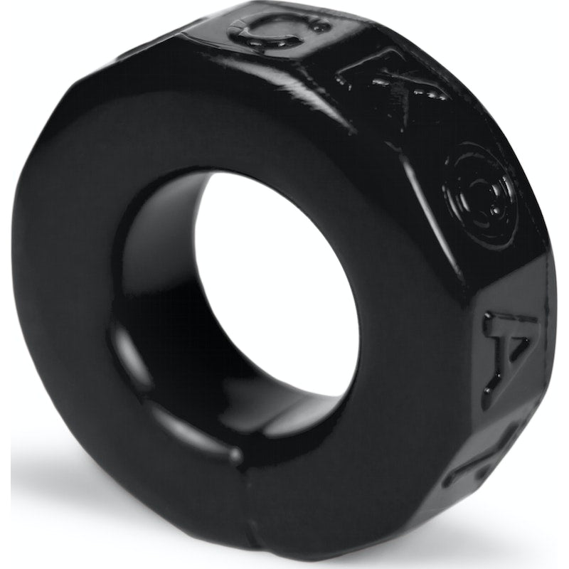 OxBalls Sprocket Cockring, Black/Clear/Blue