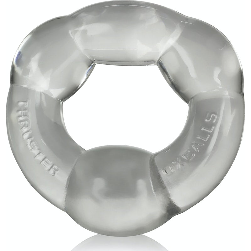 OxBalls Thruster Cockring, Clear/Black