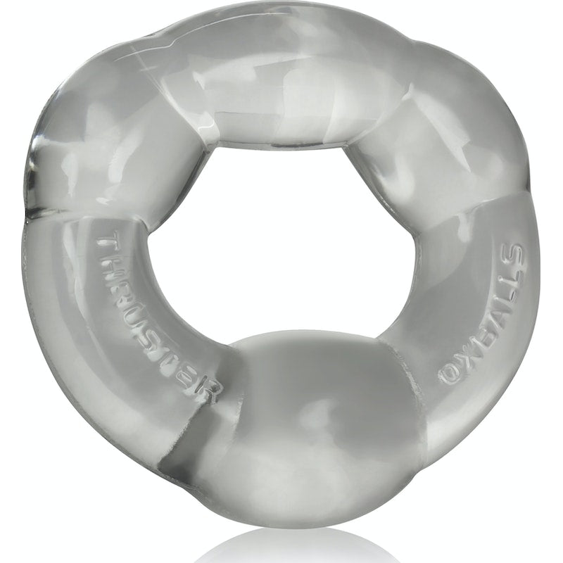 OxBalls Thruster Cockring, Clear/Black