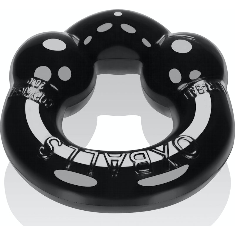 OxBalls Ultraballs Cockring 2-pack, Black and Clear