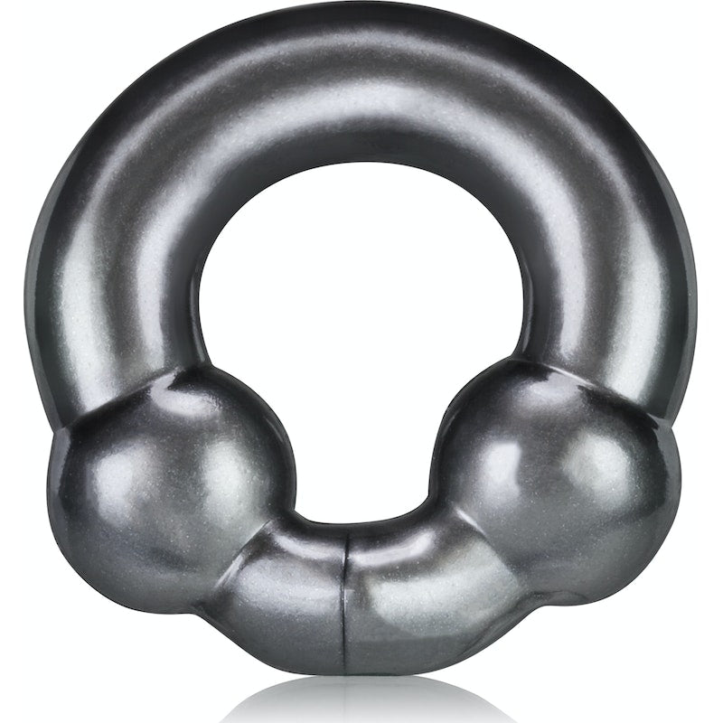 OxBalls Ultraballs Cockring 2-pack, Black and Clear