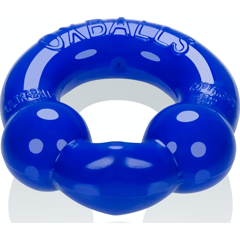 Ultraballs 2 Pack Cockring Black And Police Blue