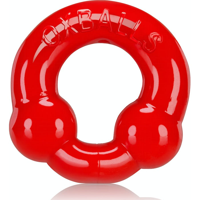 OxBalls Ultraballs Cockring 2-pack, Steel and Red