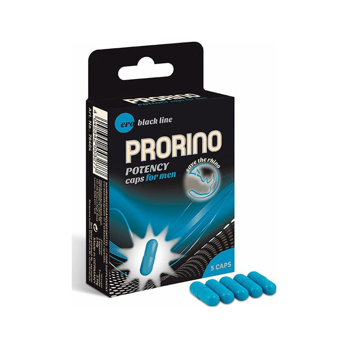 Hot Ero PRORINO Potency Caps For Men 5Pk - Supplements
