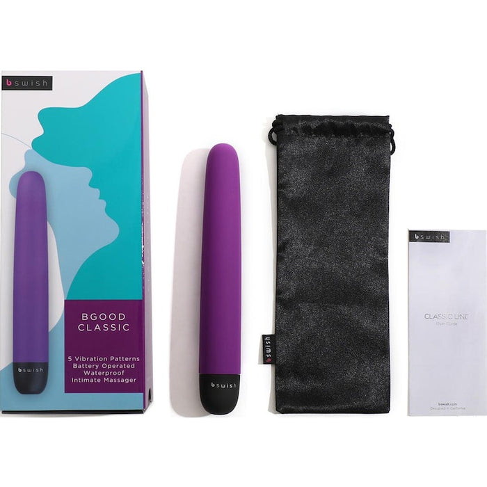 Bgood Classic Purple Vibrator 7"/18cm