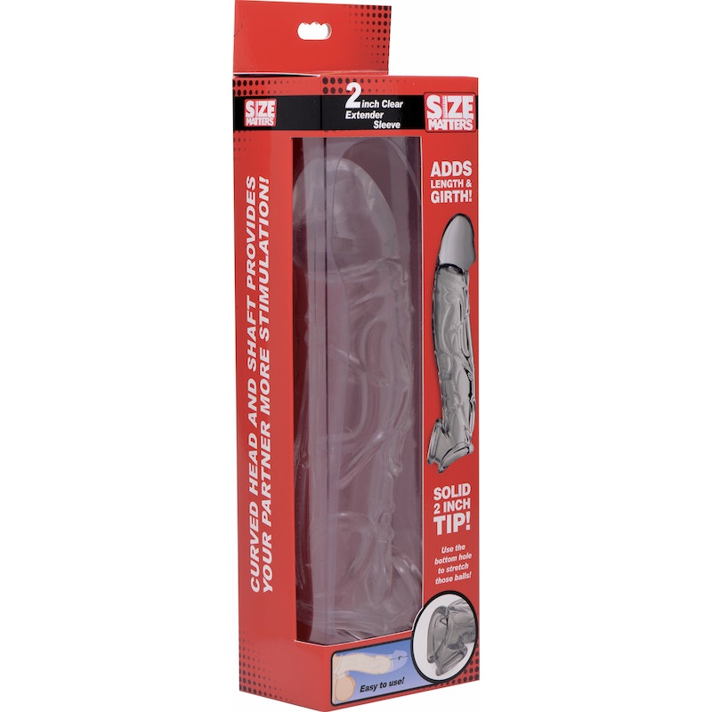 Size Matters 2"/5cm Extender Sleeve, Clear