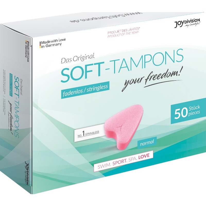 JoyDivision Beppy Soft Tampons Normal 50 Pack stringless menstrual protection