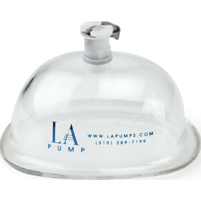 LA Pump Premium Vulva Cylinder, Small, Clear