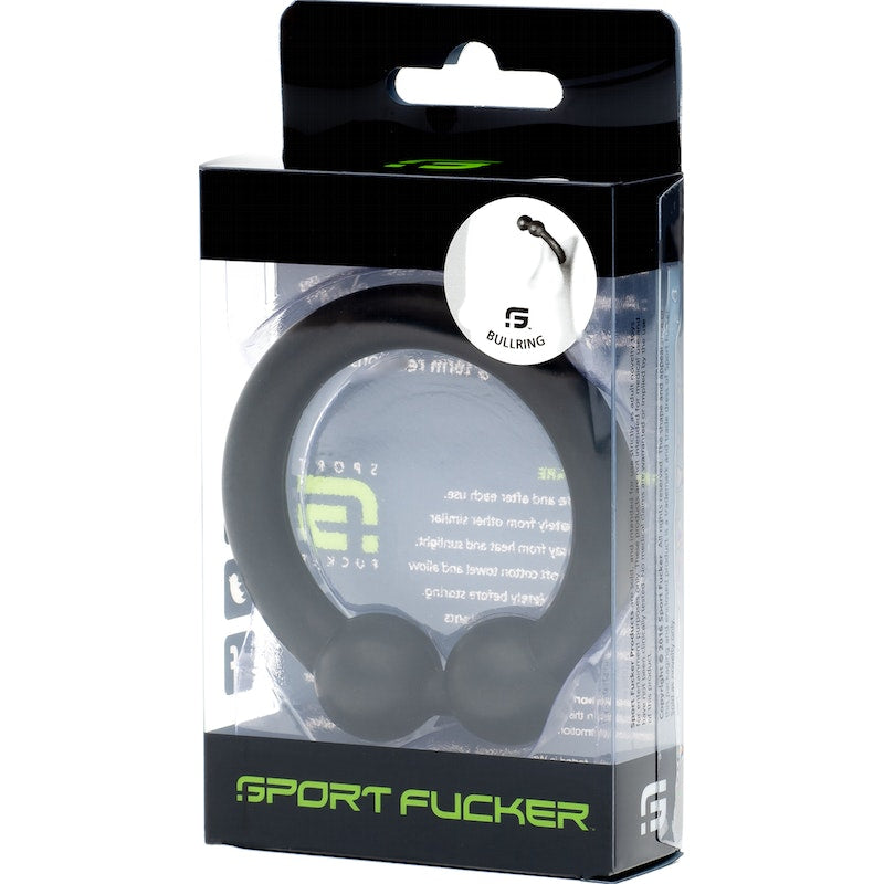 Sport Fucker Silocone Bullring Cockring Black, Red