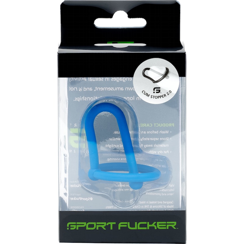Sport Fucker Cum Stopper 2.0, Black/Red/Blue/Grey