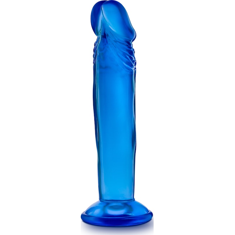 B Yours Sweet N Small Dildo, 6"/15cm, Blue/Pink/Purple