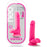 Neo Dual Density Cock With Balls 6 Inch Neon Pink