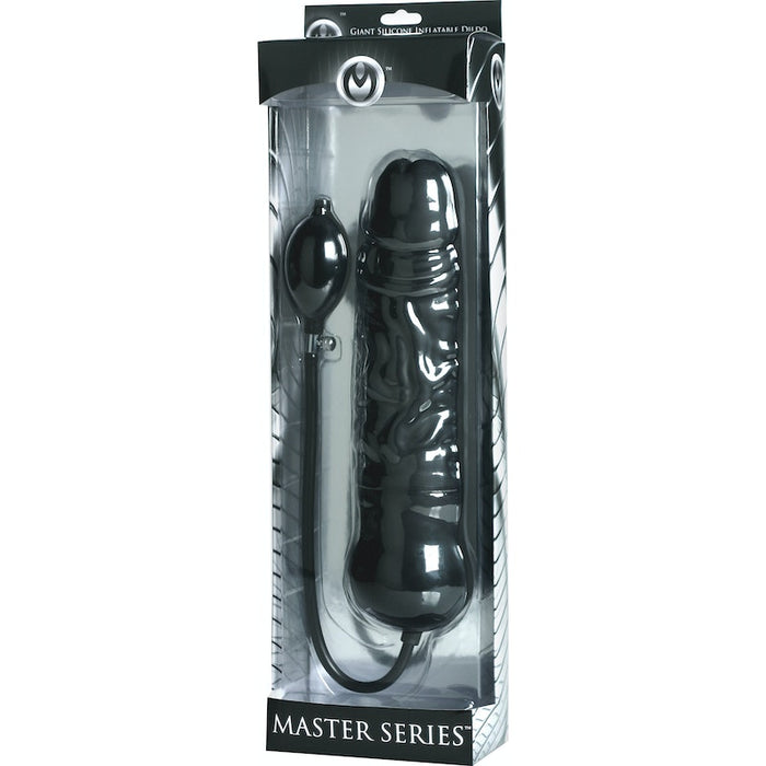 Master Series Leviathan Giant Inflatable Dildo with Internal Core, Black