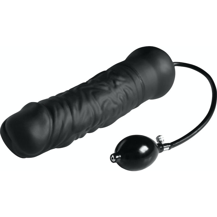 Master Series Leviathan Giant Inflatable Dildo with Internal Core, Black