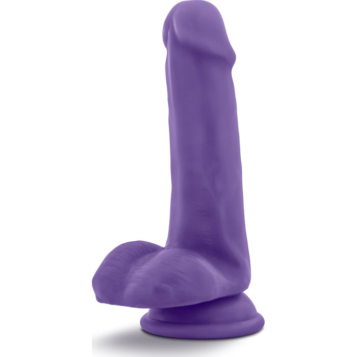 Au Naturel Bold Delight 6in/15cm Dildo, Pink/Purple