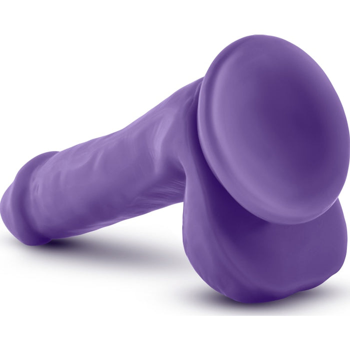 Au Naturel Bold Delight 6in/15cm Dildo, Pink/Purple