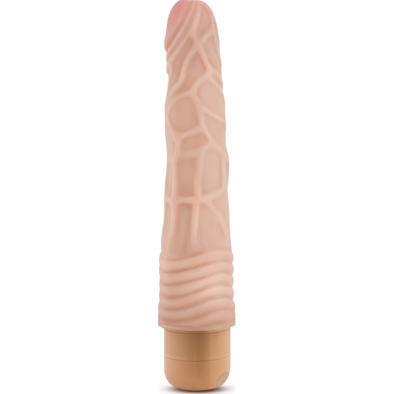 Dr Skin Cock Vibe 2 9in Vibrating Cock Beige