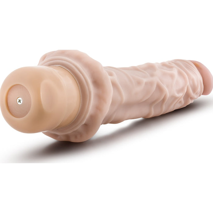 Dr Skin Cock Vibe 8 9.75in Vibrating Cock Beige
