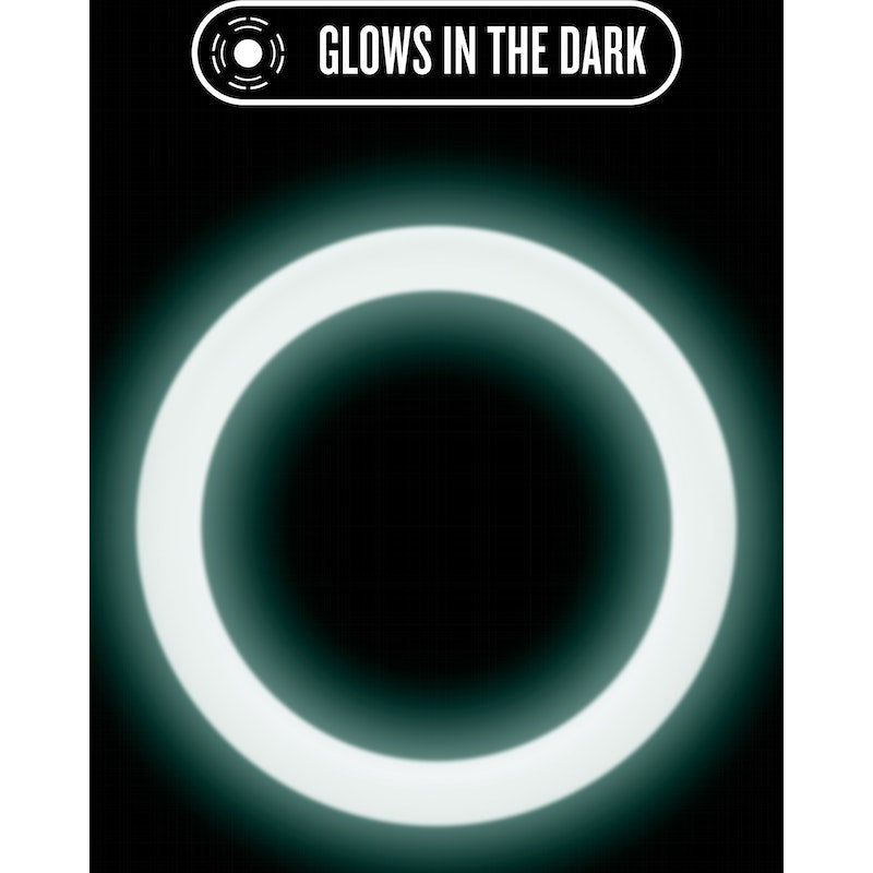 Performance Silicone Glo Cock Ring White/Blue