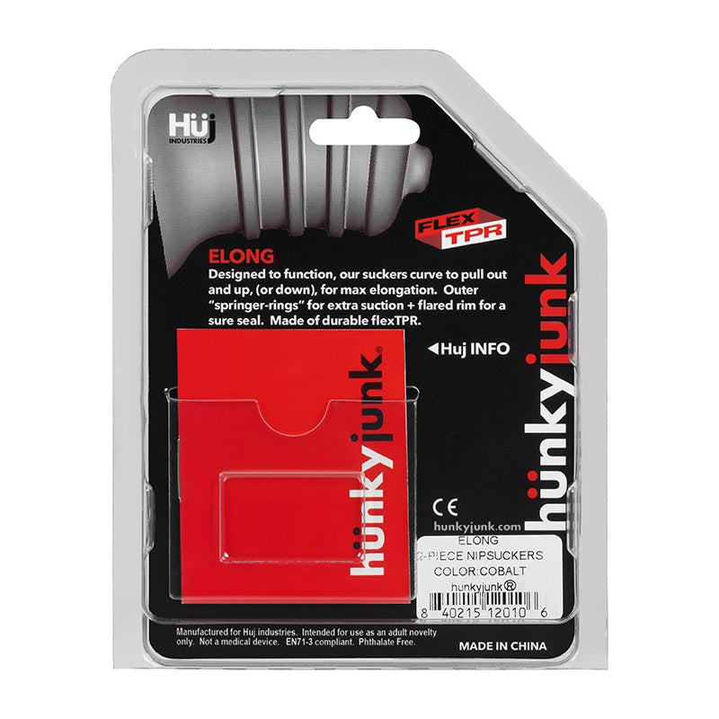 Hunkyjunk ELONG Wide Base Nipsucker, 2-pack, Black