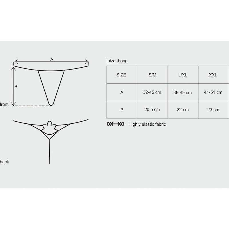 Luiza Thong White - Obsessive Lingerie
