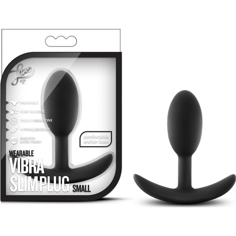 Luxe Wearable Vibra Slim Plug Small Purple