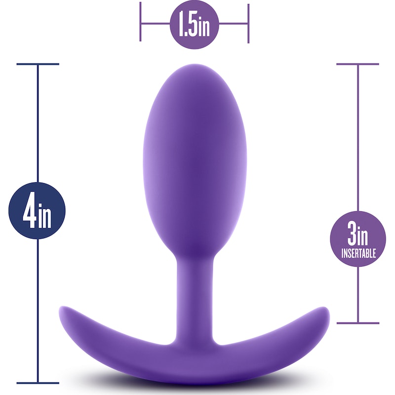 Luxe Wearable Vibra Slim Plug Medium Purple