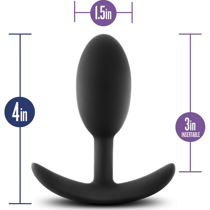 Luxe Wearable Vibra Slim Plug Medium Purple
