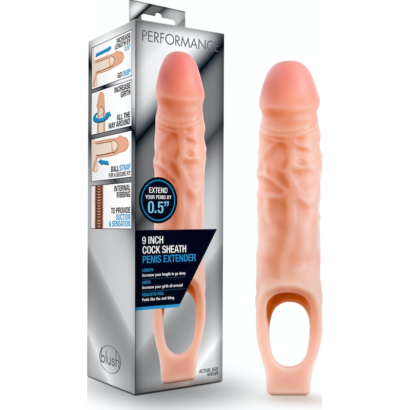 Performance 9in/23cm Cock Sheath Penis Extender Vanilla