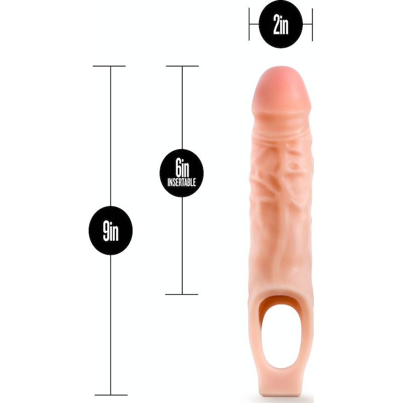 Performance 9in/23cm Cock Sheath Penis Extender Vanilla