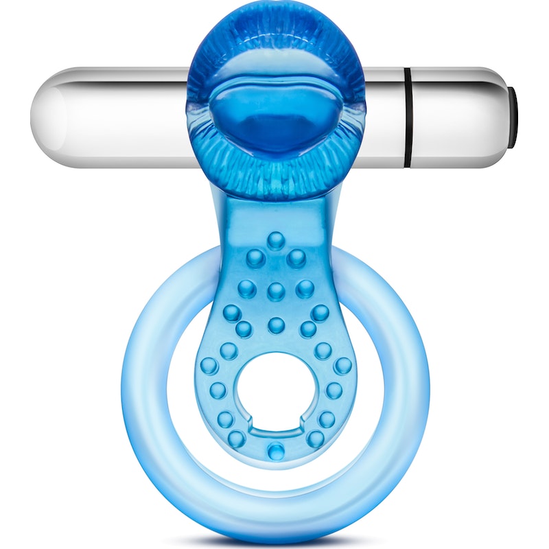 Stay Hard 10 Function Vibrating Tongue Ring Blue