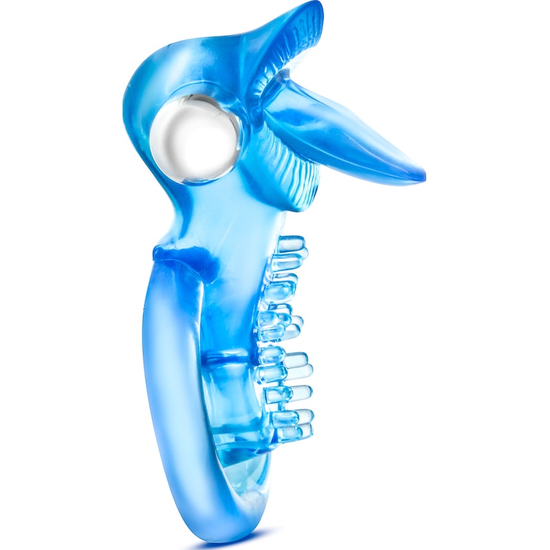 Stay Hard 10 Function Vibrating Tongue Ring Blue