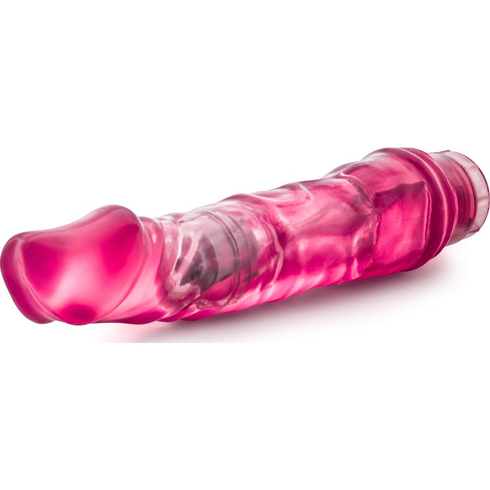 B Yours Vibe 6 Vibrator, 9"/23cm, Blue/Pink