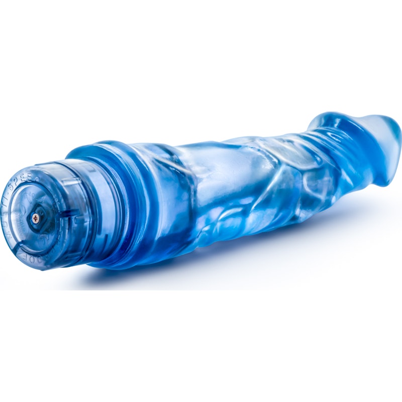 B Yours Vibe 6 Vibrator, 9"/23cm, Blue/Pink