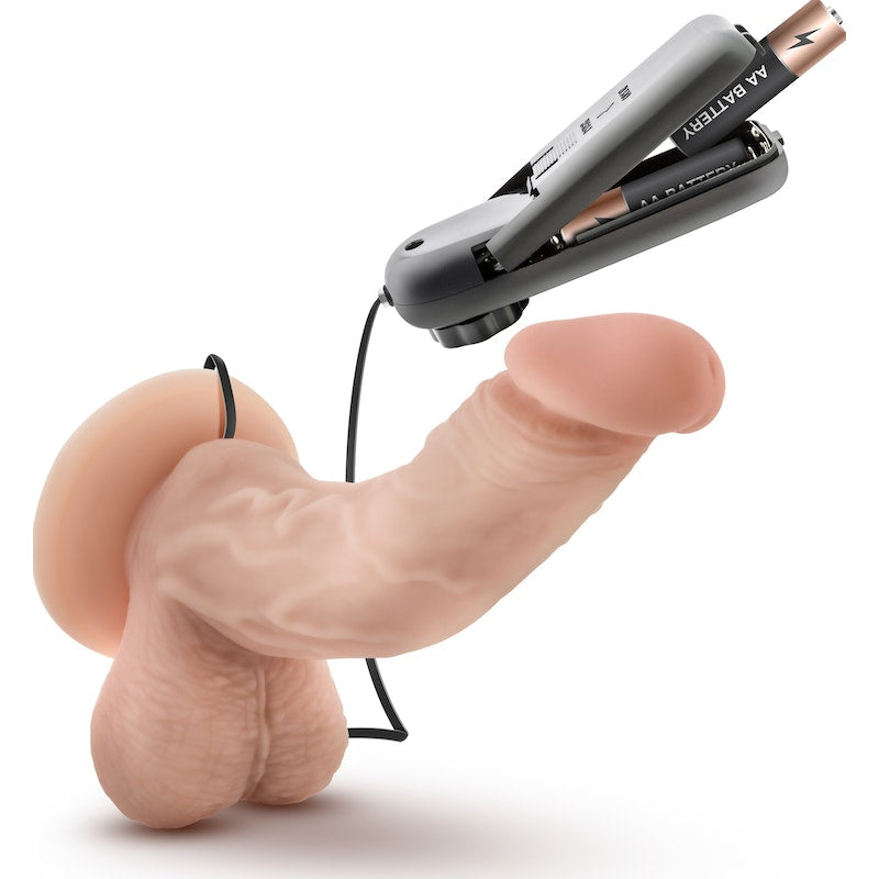 Dr Skin Dr Ken 6.5in Vibrating Cock with Suction Cup Vanilla