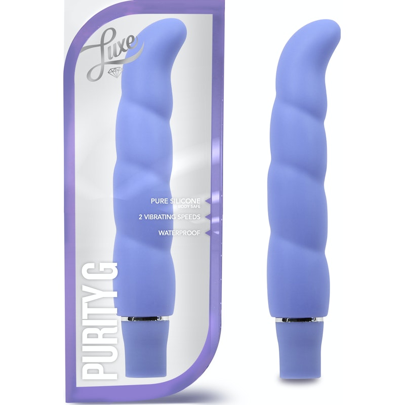 Luxe Purity G Vibrator, 6.25", Blue/Pink/Aqua